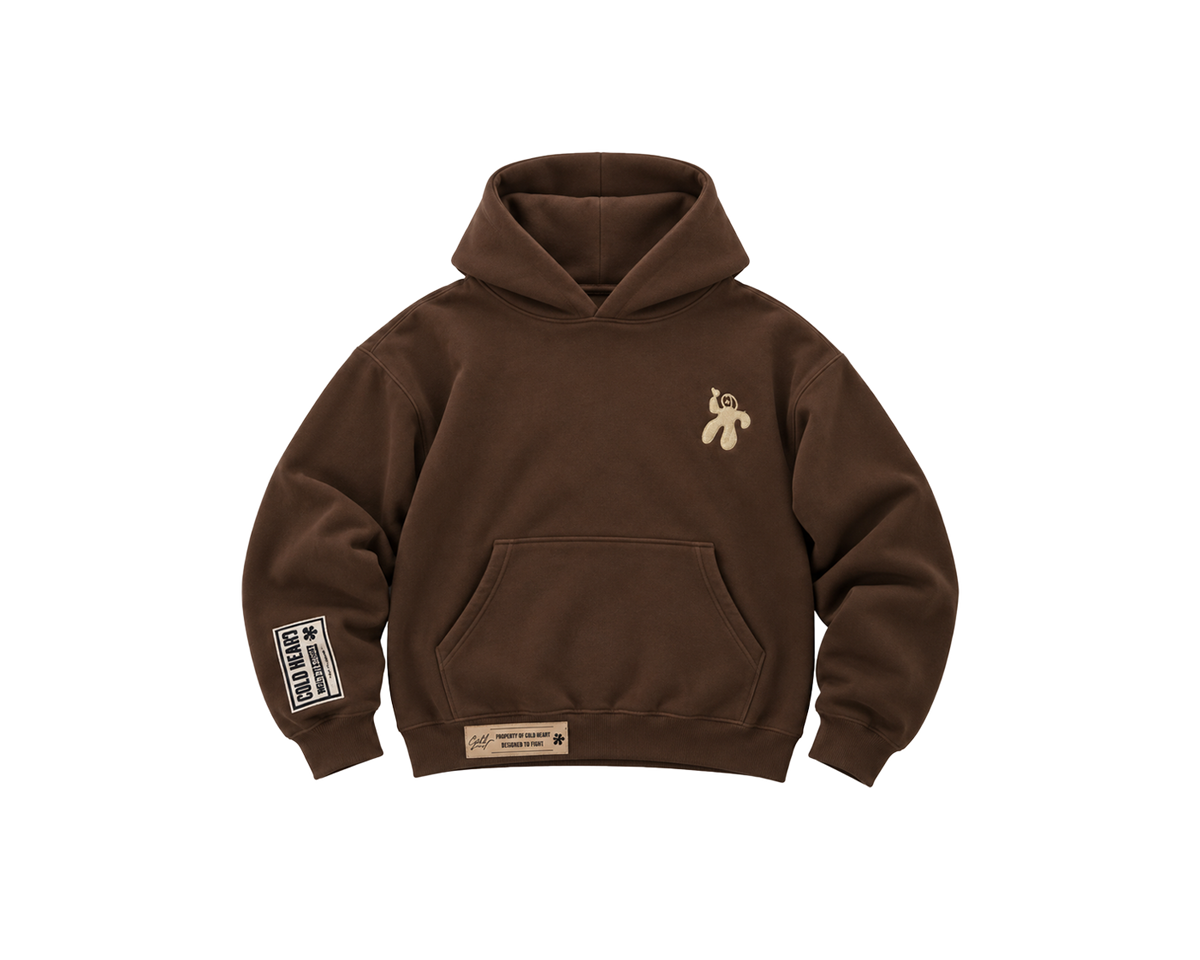 CVLD HEART CLASSIC HOODIE - BROWN