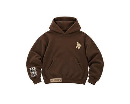 CVLD HEART CLASSIC HOODIE - BROWN