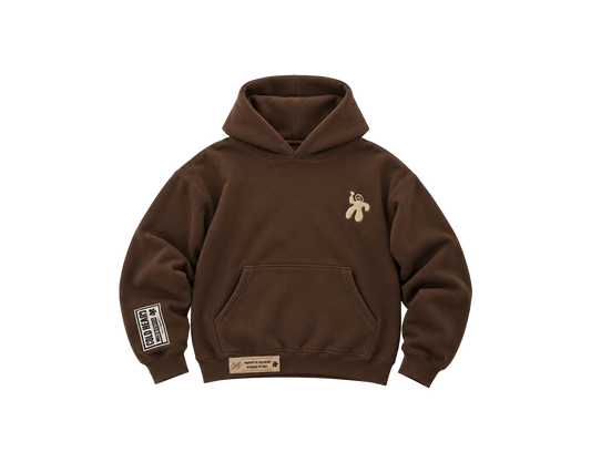 CVLD HEART CLASSIC HOODIE - BROWN