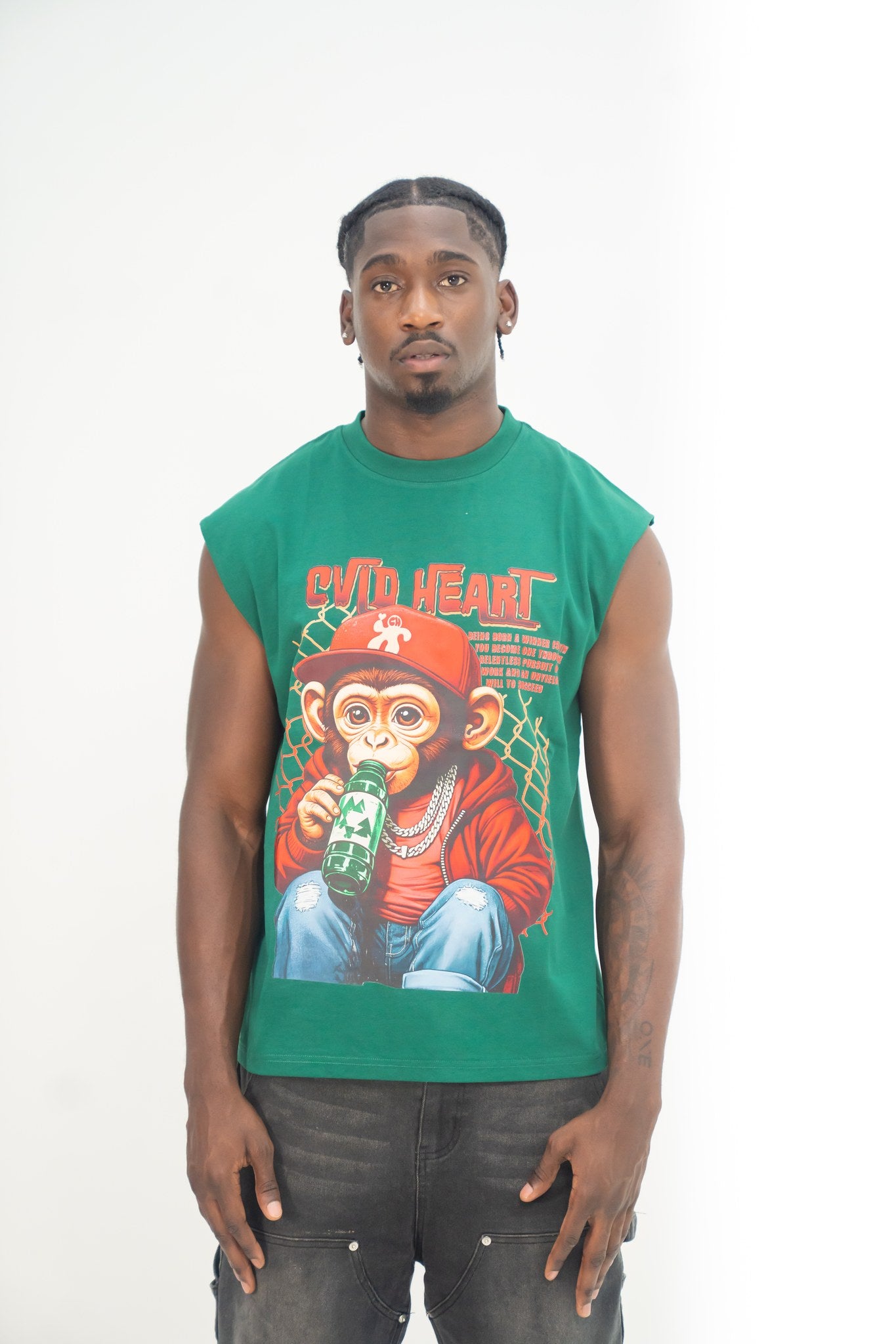 S t shirt - green