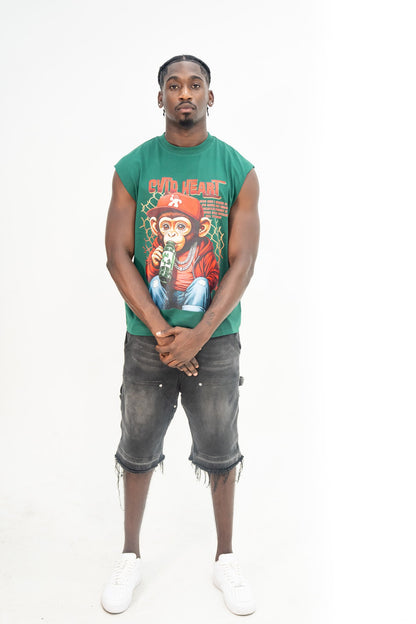 S t shirt - green