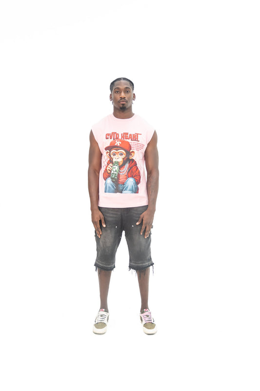 Pink sleeves - t shirt
