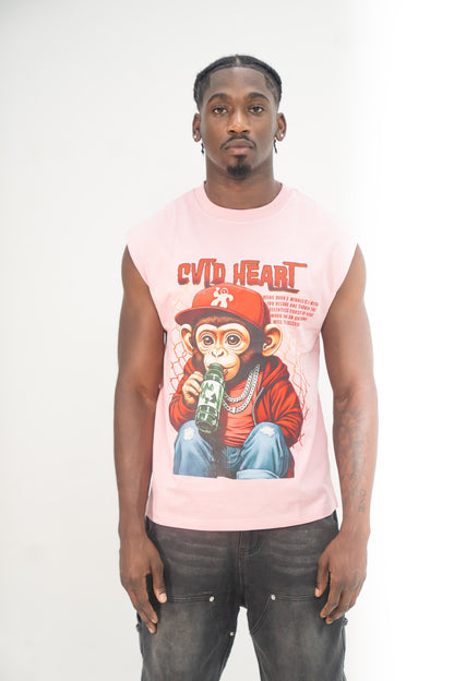 Pink sleeves - t shirt