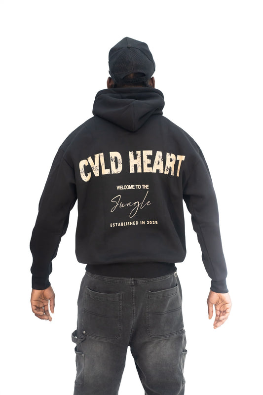 WELCOME TO THE JUNGLE HOODIE - BLACK