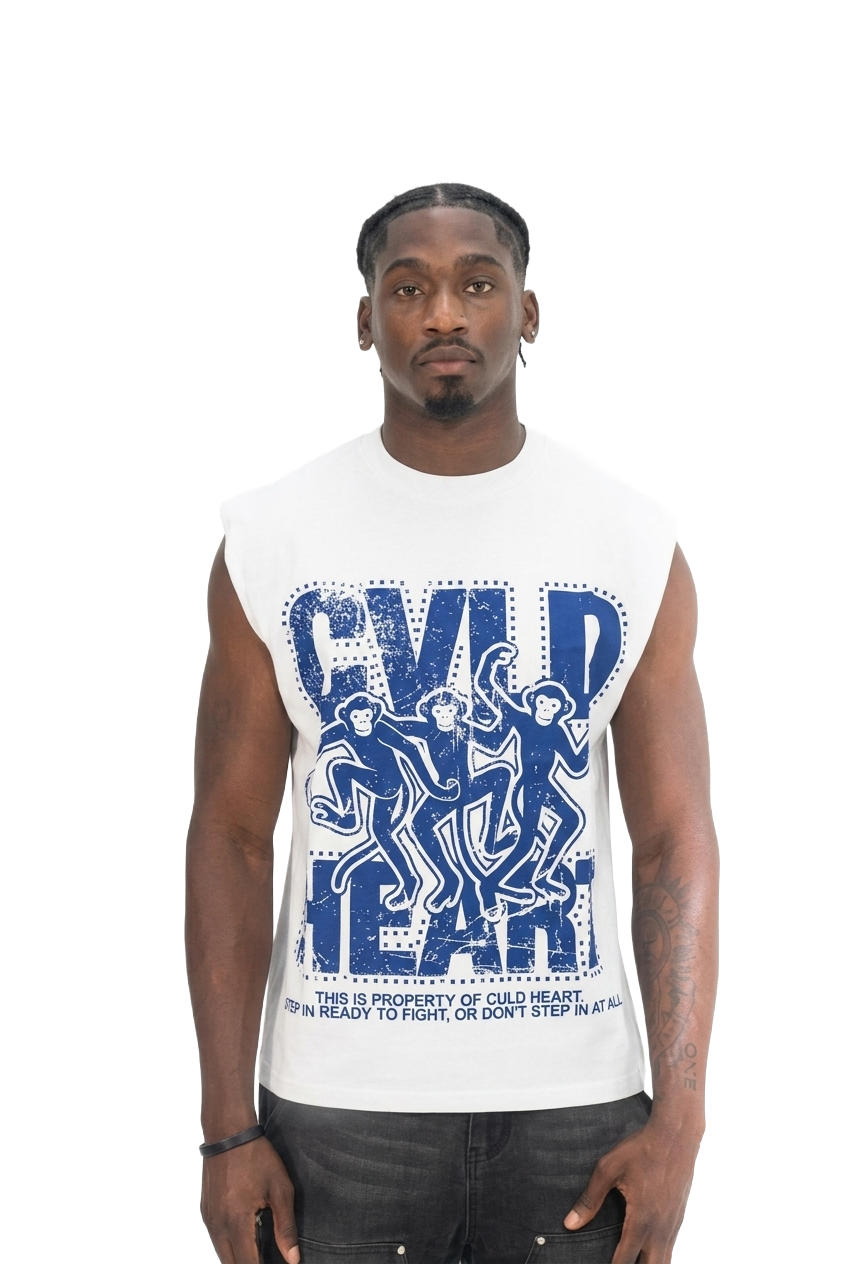 CVLD HEART FIGHTING MONKEYS - BLUE