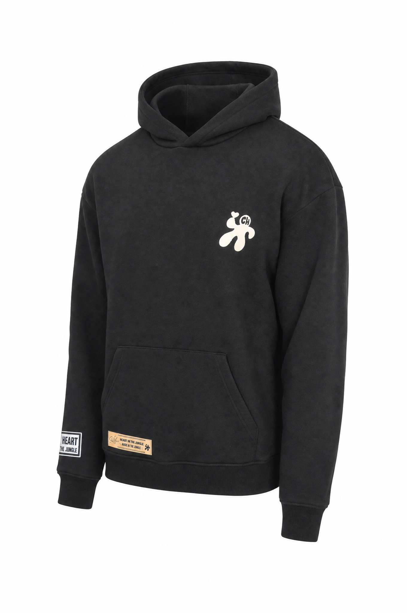 WELCOME TO THE JUNGLE HOODIE - BLACK