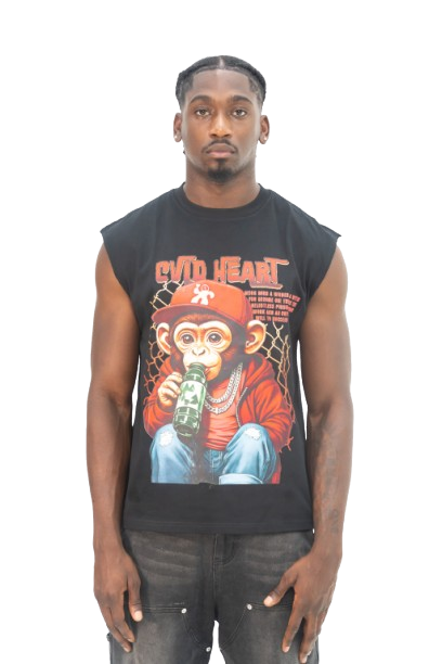 CVLD HEART BABY MONKEY - BLACK