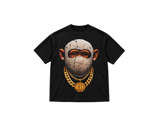 MASKED CAESAR T-SHIRT - BLACK