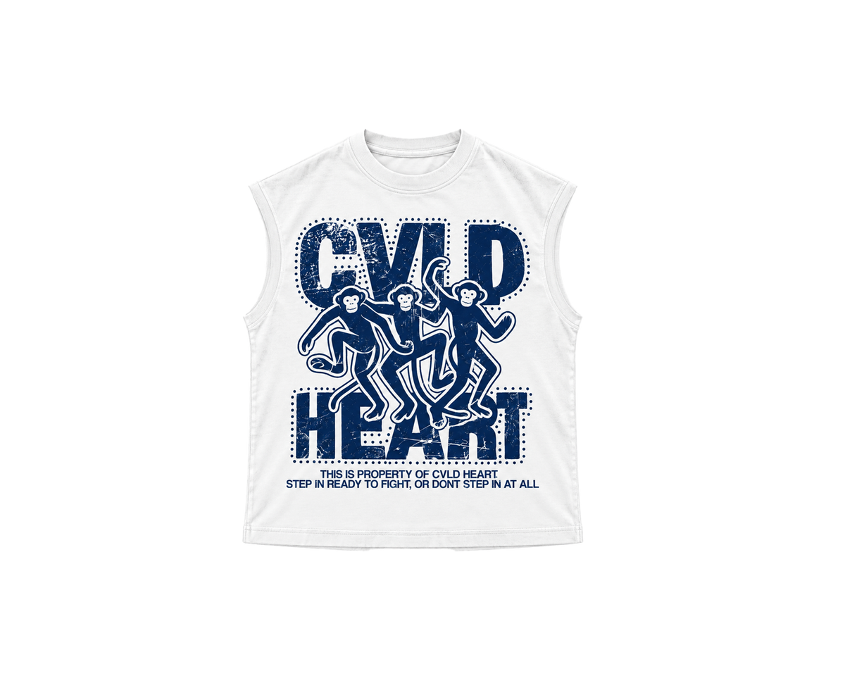 CVLD HEART FIGHTING MONKEYS - BLUE