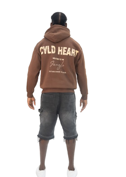 CVLD HEART CLASSIC HOODIE - BROWN
