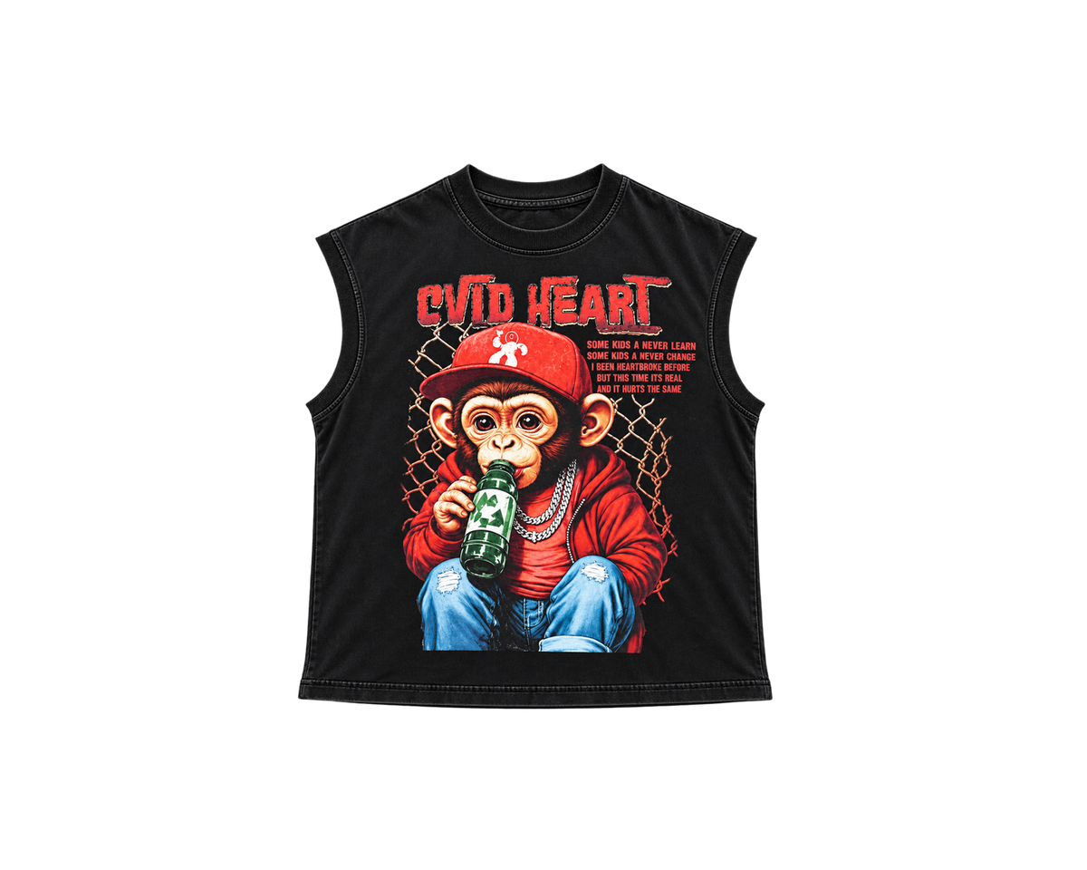 CVLD HEART BABY MONKEY - BLACK