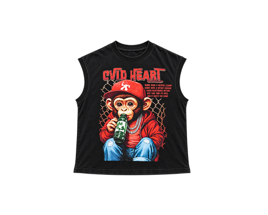 CVLD HEART BABY MONKEY - BLACK