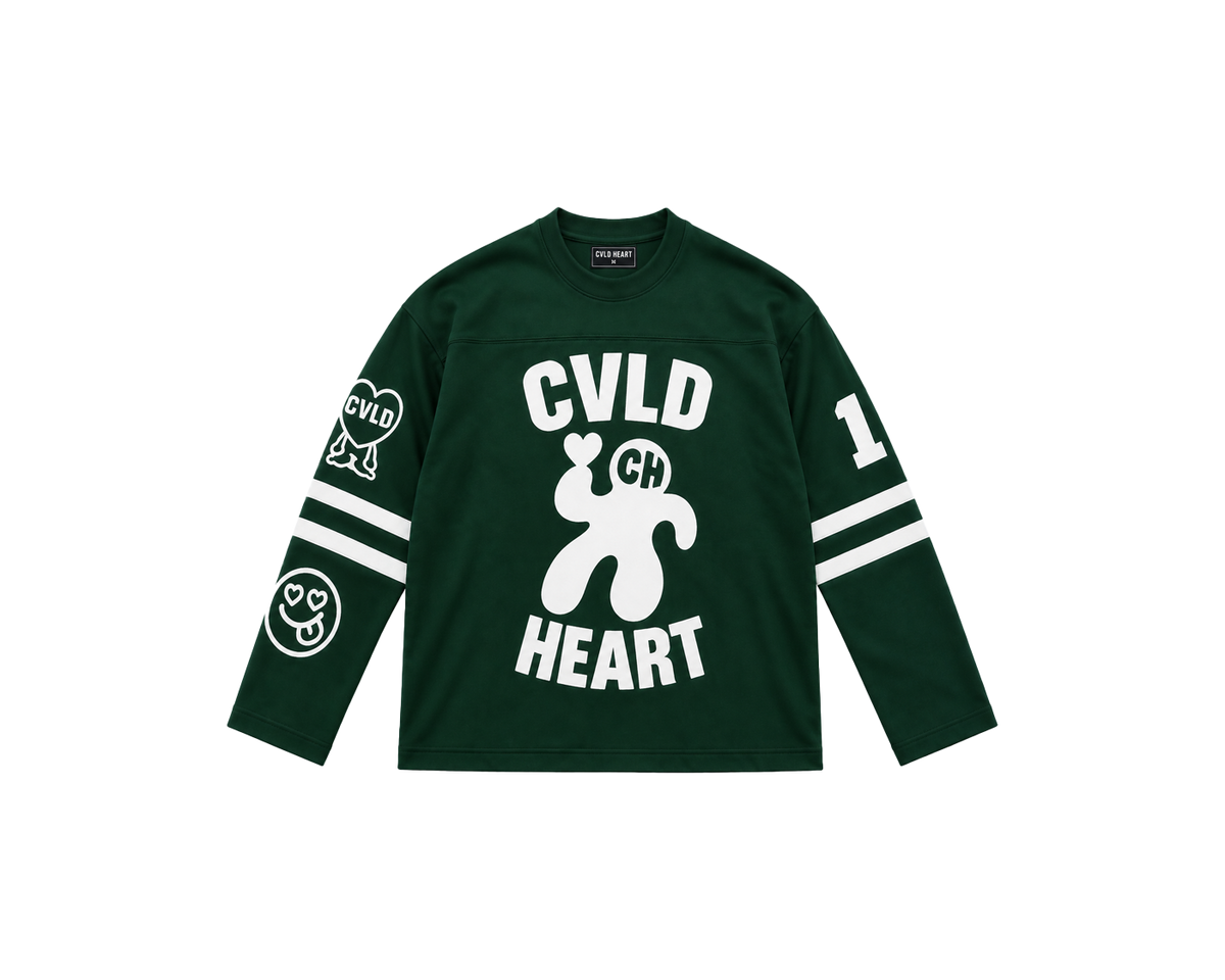 CVLD HEART LONG SLEEVE JERSEY - GREEN