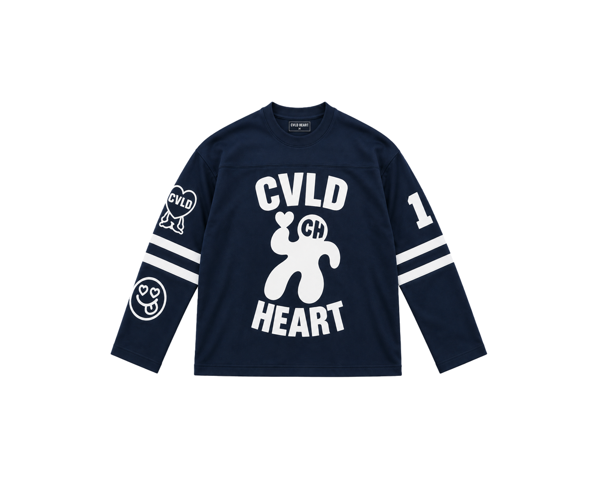 CVLD HEART LONG SLEEVE JERSEY - NAVY