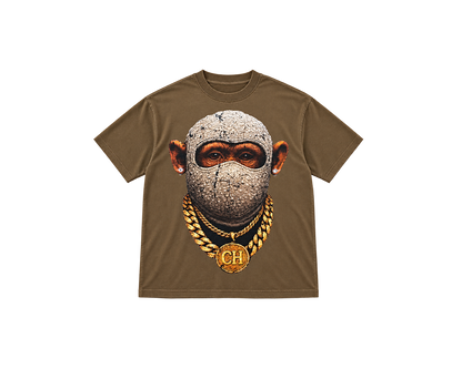 MASKED CAESAR T-SHIRT - BROWN