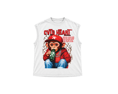 CVLD HEART BABY MONKEY - WHITE